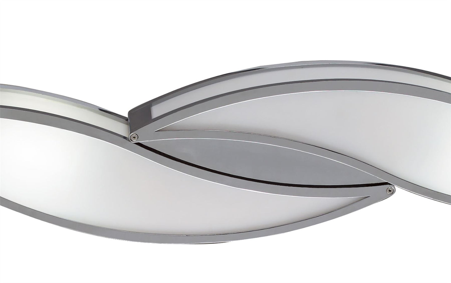 Mantra M0671 Sintesys Wall Light E27 2 Light E27 Large, Polished Chrome/White Acrylic
