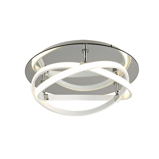 Mantra M5992 Infinity Blanco Flush 30W LED 3000K, 2500lm, White/White Acrylic, 3yrs Warranty - M5992 Ceiling