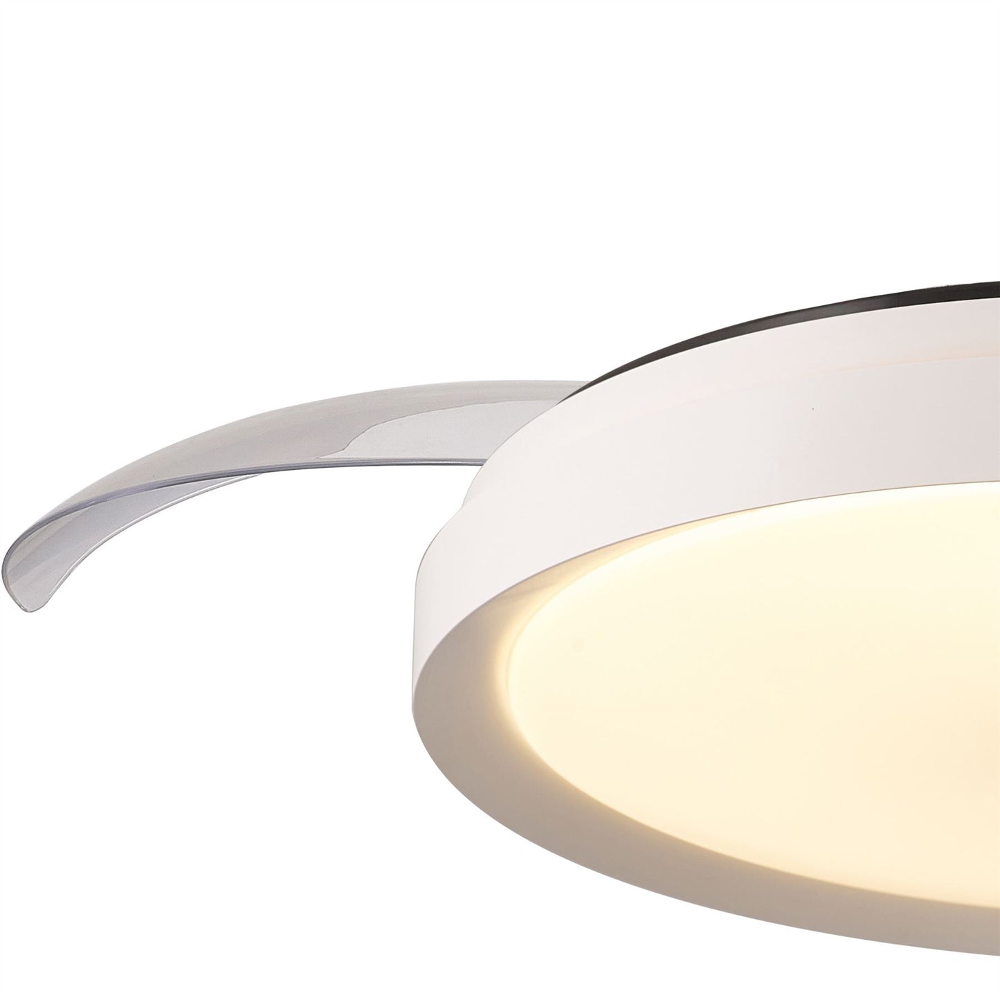 Mistral 51cm 50W LED Dimmable Ceiling Light With Built-In 28W DC Fan, 3000-6500K Remote Control, 3200lm, White, 5yrs Warranty