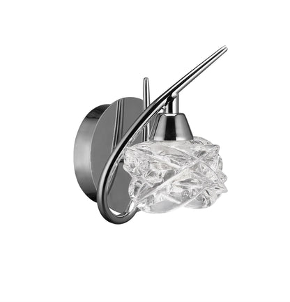 Mantra Maremagnum Wall Light Switched 1 Light G9, Polished Chrome