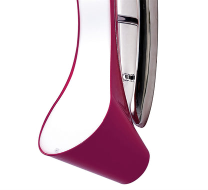 Mantra Ora Wall Light 2 Light E27, Gloss Purple/White Acrylic/Polished Chrome, CFL Lamps INCLUDED