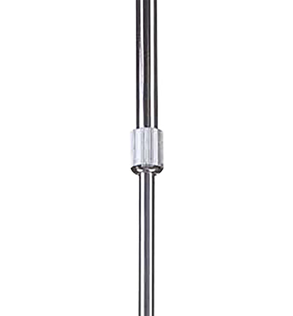 Mantra Fusion Juno 58cm Telescopic Convertible To Semi Flush 3 Light 15W LED 3000K, 1350lm, Satin Aluminium/Frosted Acrylic/Polished Chrome, 3yrs Warranty