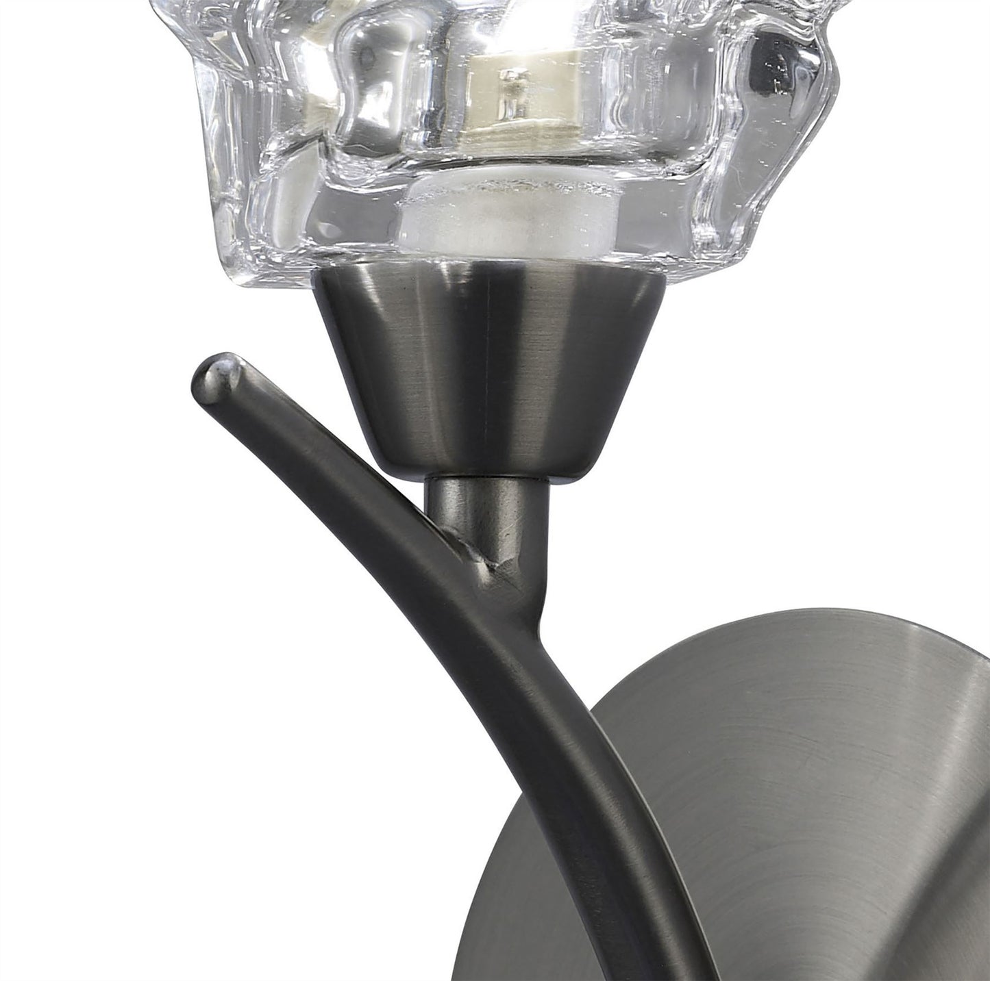 Mantra Iku Wall Light Switched 1 Light G9, Satin Nickel