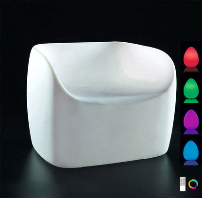 Mantra Pao Small Sofa Rechargeable LED RGB Outdoor IP65, Opal White Item Weight: 16.3kg Furniture