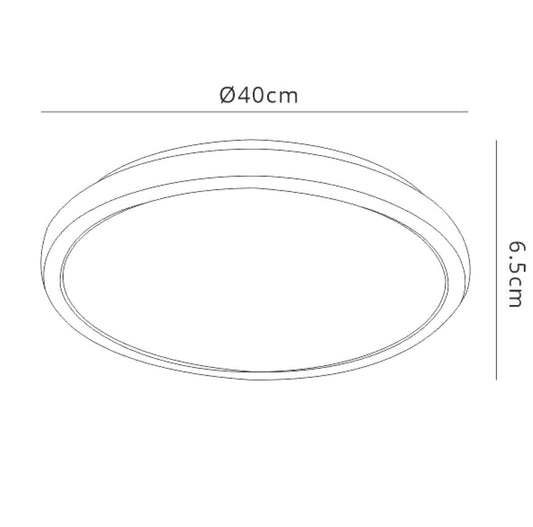 Mantra Fusion Naxos 40cm Ceiling 24W LED with Remote Control 3000K-6000K, 1550lm, White/Clear Acrylic, 3yrs Warranty Ceiling
