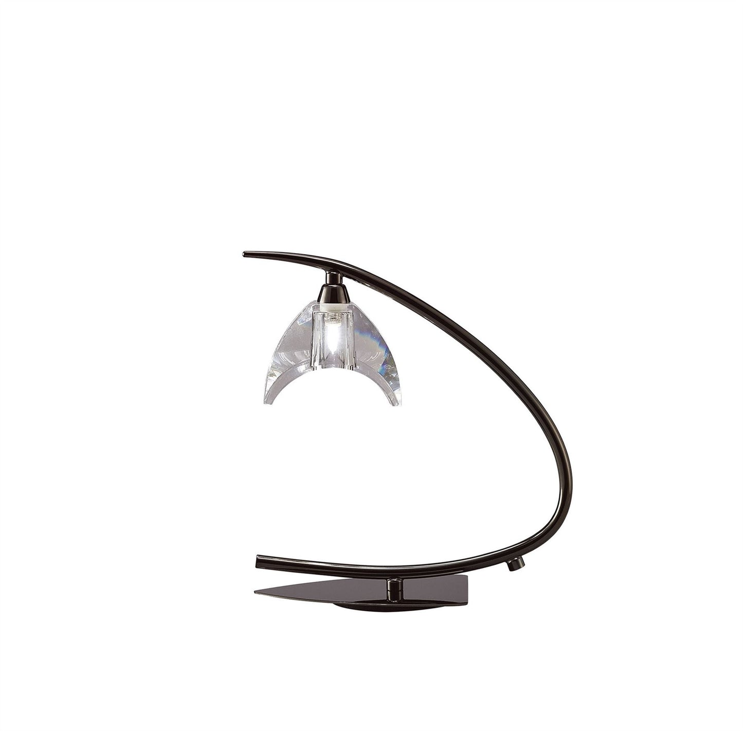 Mantra Eclipse Table Lamp 1 Light G9 Small, Black Chrome