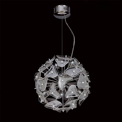Mantra Otto 46cm Pendant 41 Light G4 Sphere, Polished Chrome/Frosted Glass, NOT LED/CFL Compatible