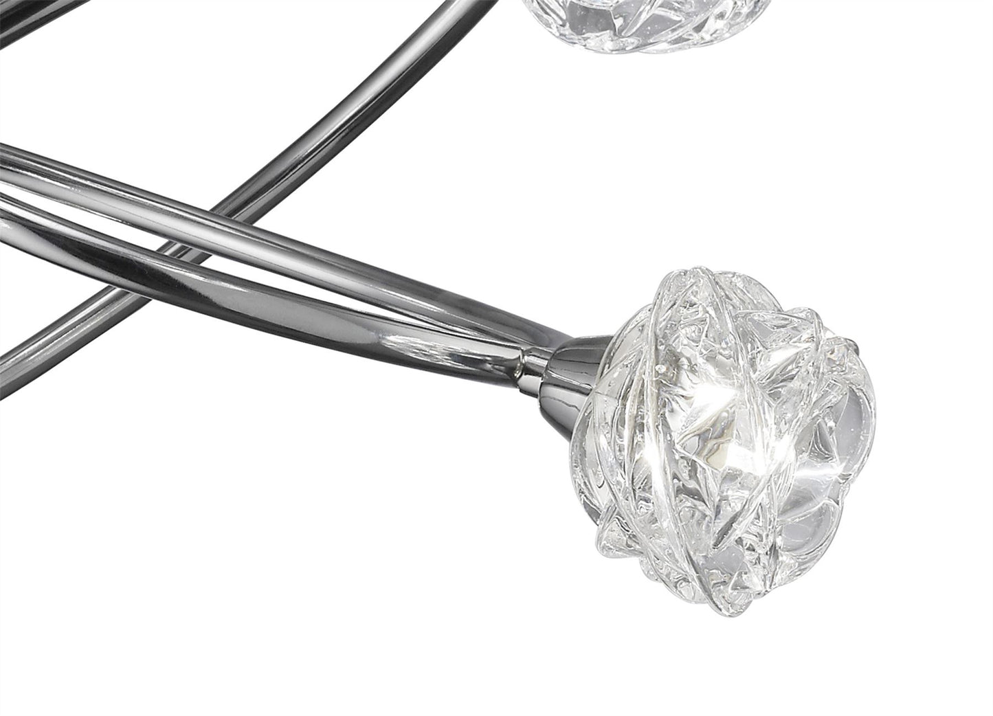 Mantra M3941 Maremagnum Ceiling 6 Light G9, Polished Chrome