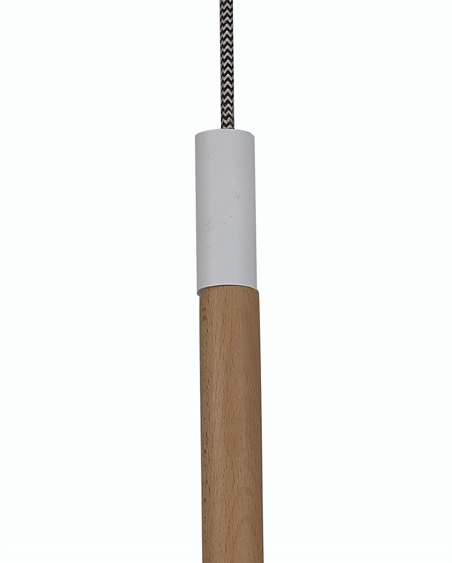 Mantra M5461 Nordica II Position Pendant 3 Light 3x23W E27, White/Beech with White Shades