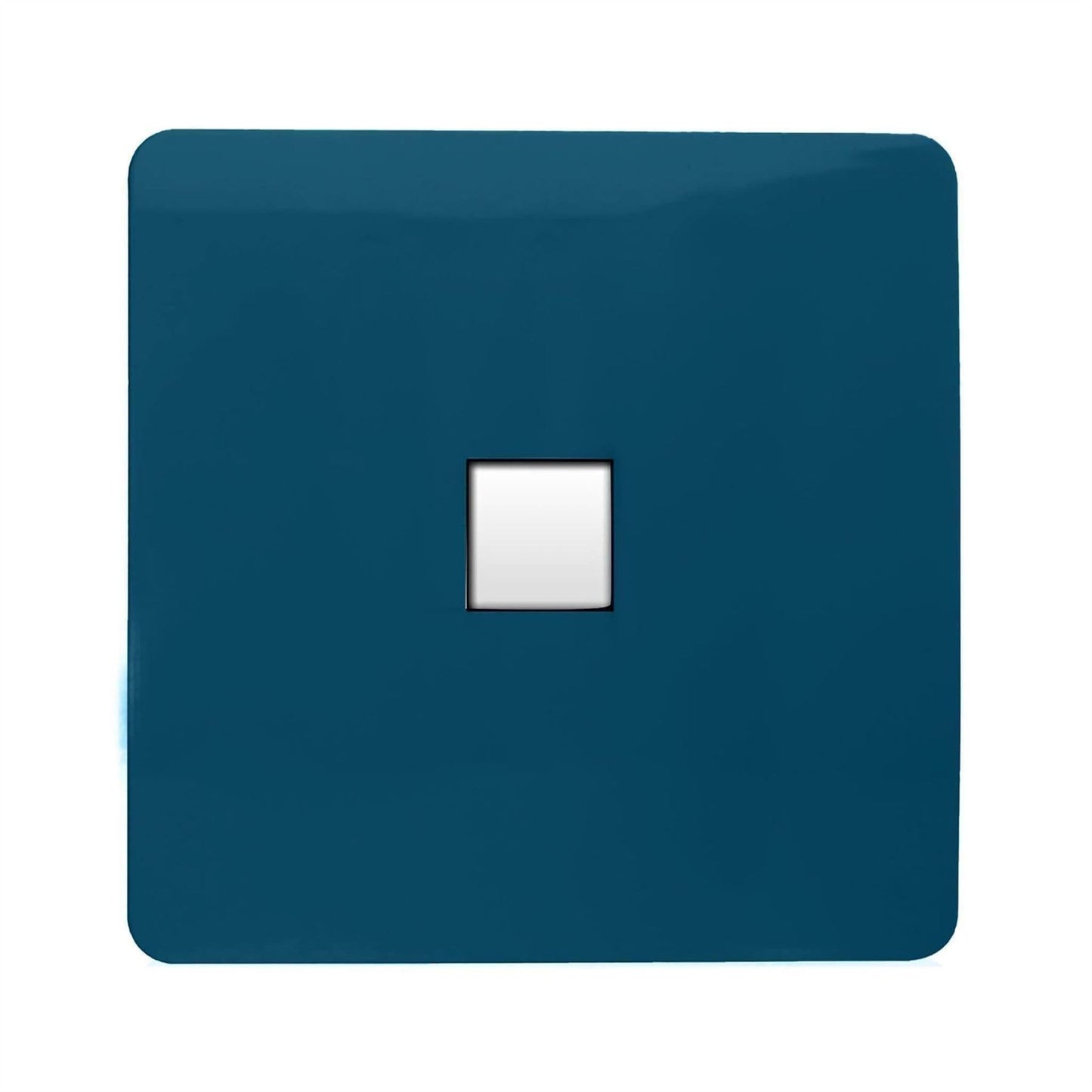 Trendi Switch 1 Gang RJ45 Cat 6 Modern Designer PC Ethernet Socket in Midnight Blue