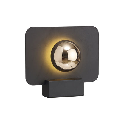 Mantra Alba 25cm Table Lamp, 8W LED, 3000K, 640lm, Black/French Gold, 3yrs Warranty