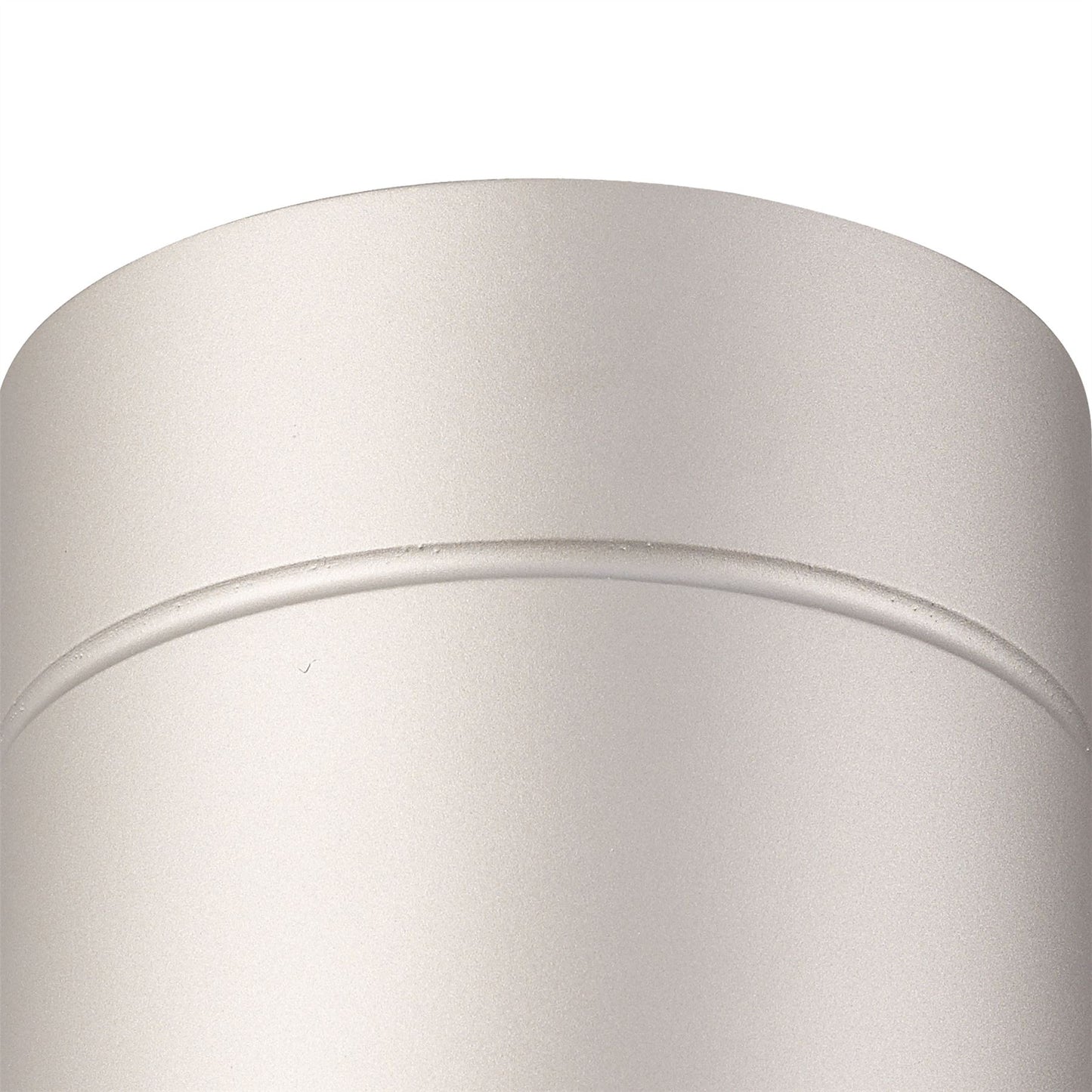 Mantra Fusion M5628 Aruba Flush Large 12cm Round 1 x E27, Silver - M5628 Ceiling
