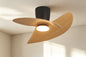 Ona 70cm 18W LED Dimmable Ceiling Light With Built-In 30W DC Fan, 3000-5000K Remote Control, 3600lm, Black/Wood, 5yrs Warranty