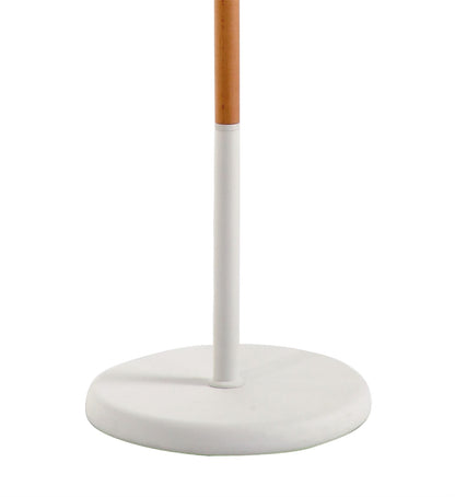 Mantra Noa Floor Lamp 2 Light 21W Down 9W Up LED 3000K, 3000lm, Touch Dimmer, Matt White/Beech, 3yrs Warranty