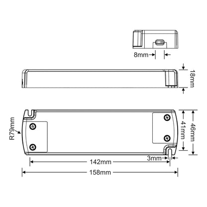 Snappy SP, 30W, Constant Voltage Triac Dimmable PC LED Driver, 24VDC, IP20, Screw Connection, 3yrs Warranty.