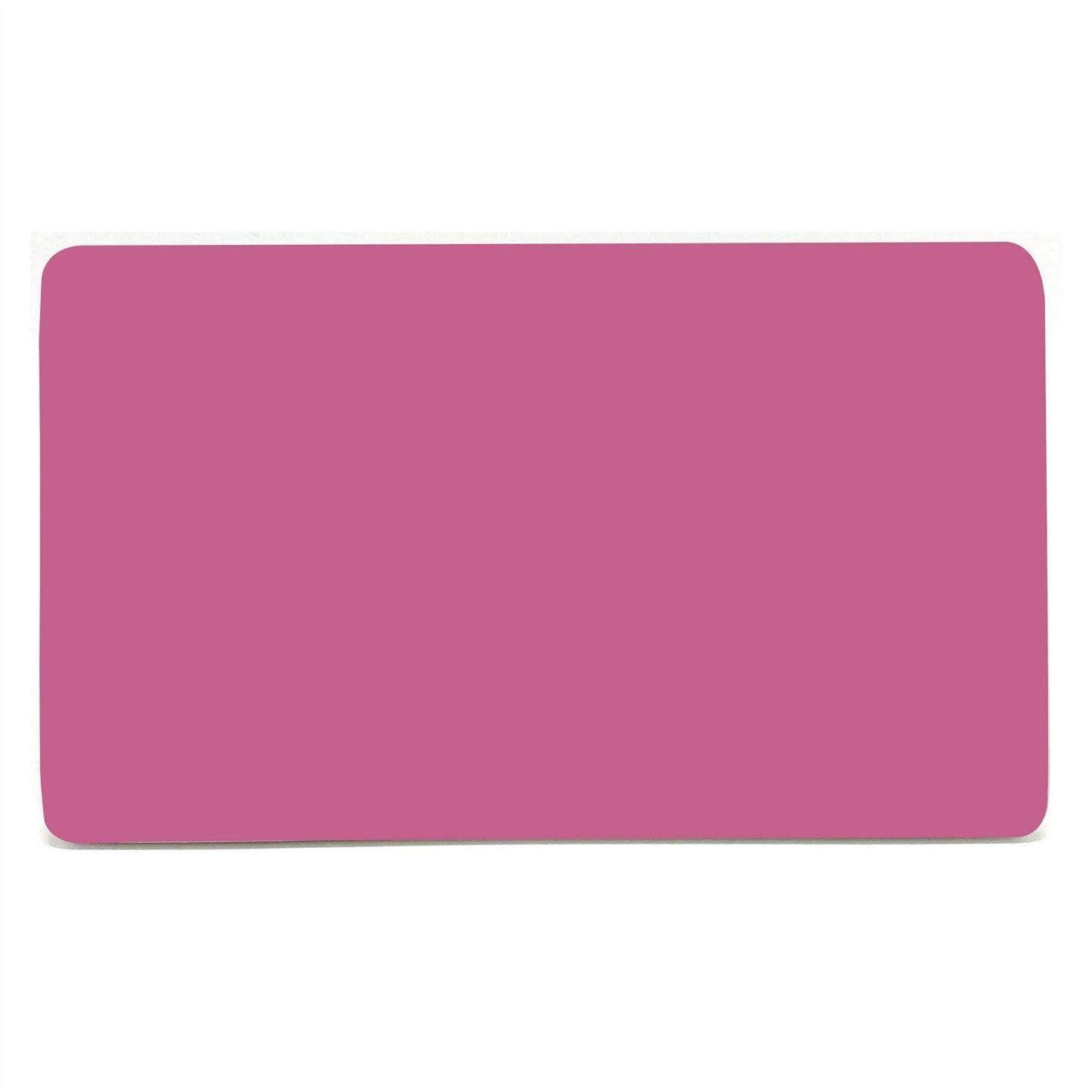 Trendi 2 Gang Artistic Modern Glossy Tactile Double Blanking Plate Pink
