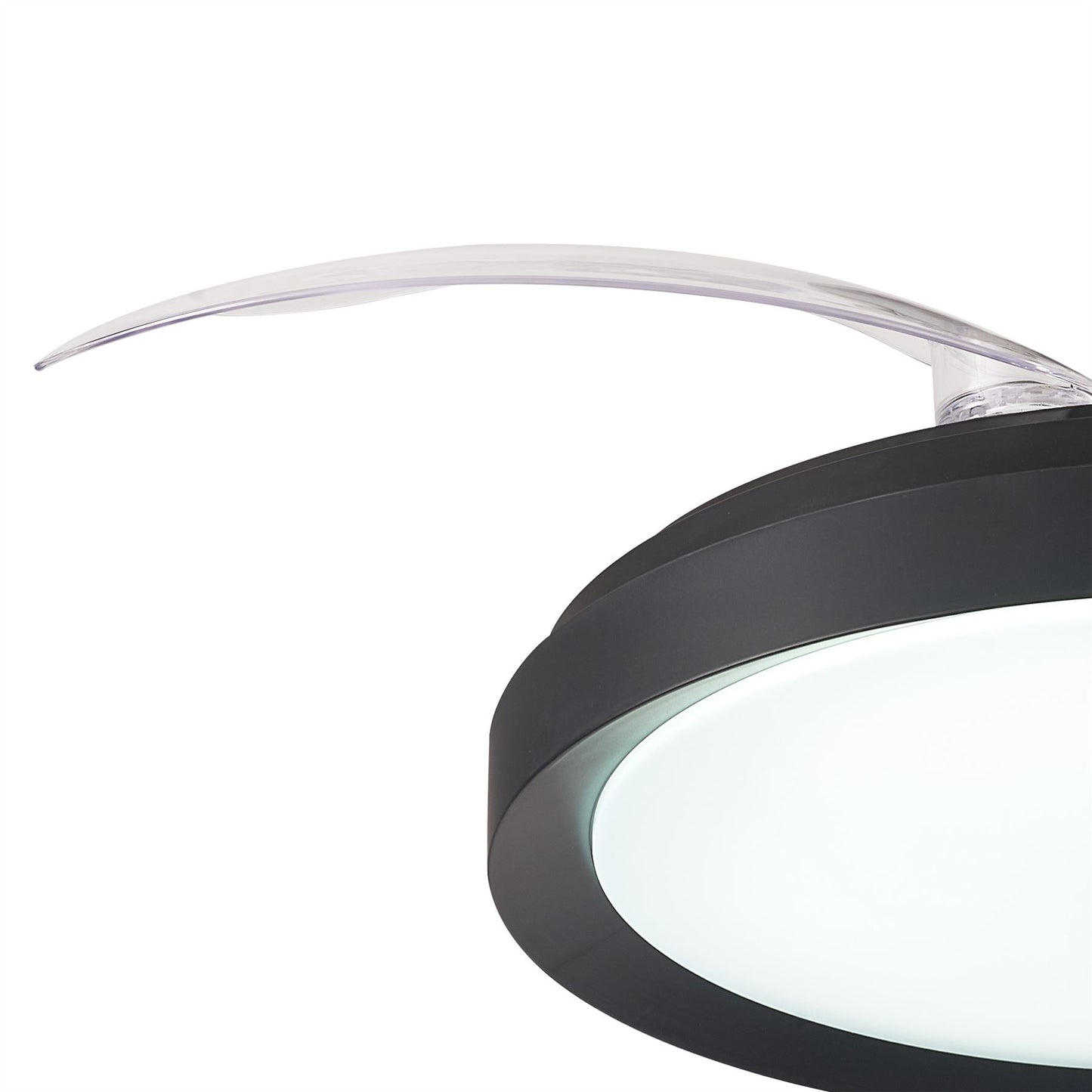 Mistral Mini 45cm 40W LED Dimmable Ceiling Light With Built-In 28W DC Fan, 2700-5000K Remote Control, 2500lm, Black, 5yrs Warranty