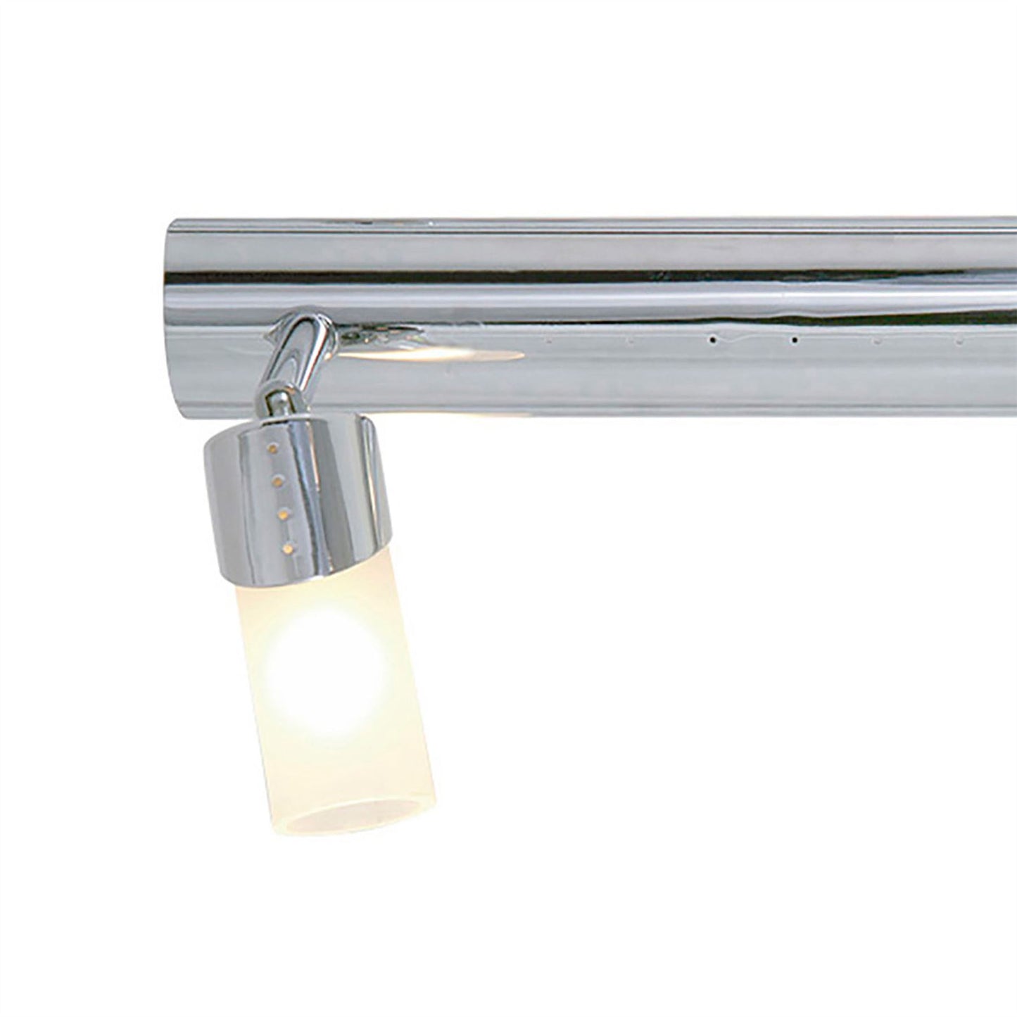 Diyas Kopus  2 Light G9 Polished Chrome, Frosted Glass Ceiling Light Fitting