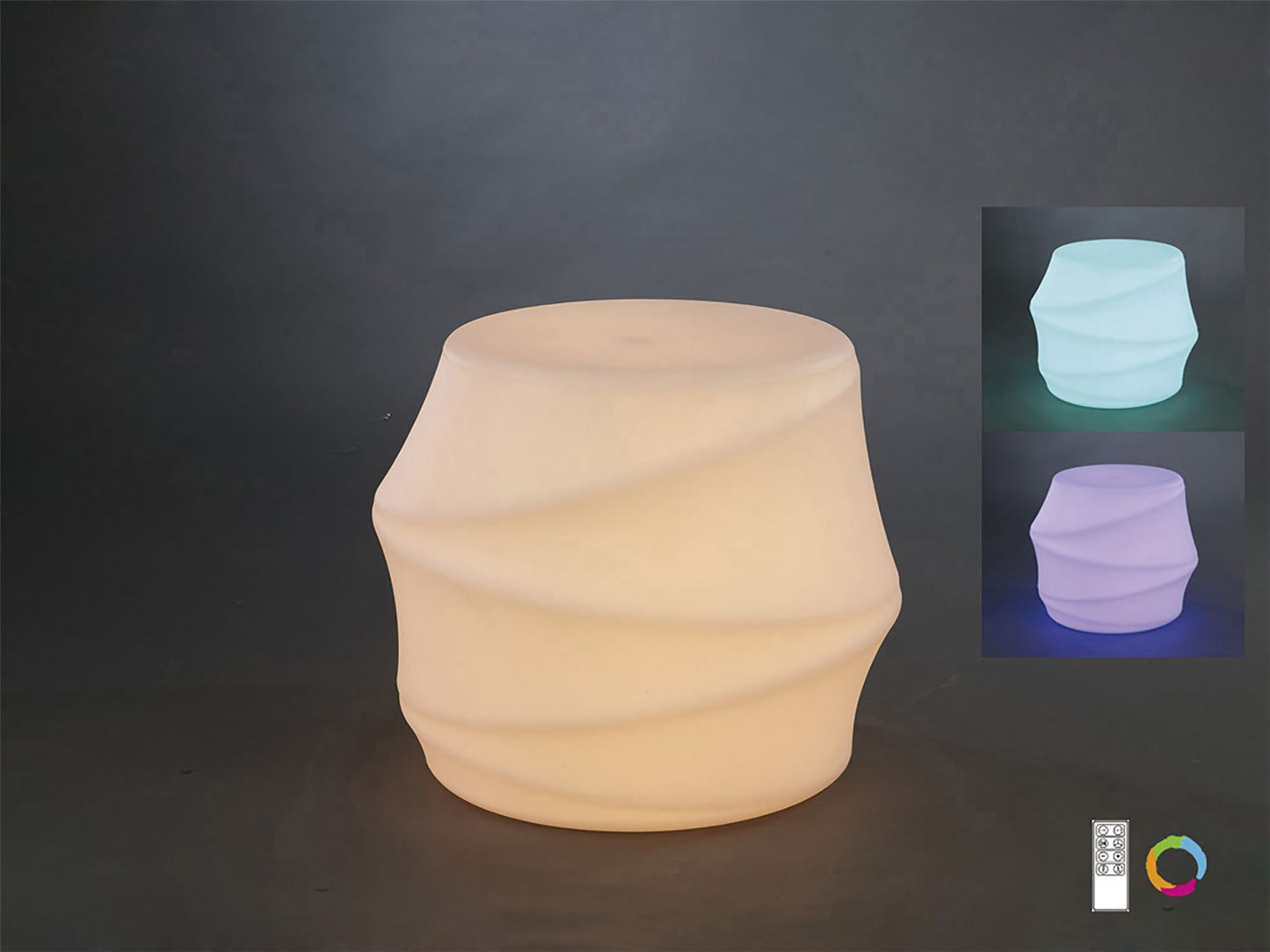Mantra Bambu Stool LED RGB Outdoor IP65, 120lm, Opal White, 3yrs Warranty Furniture