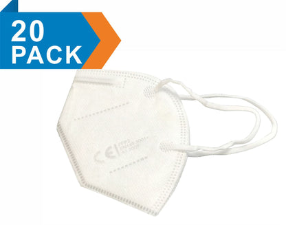 Deco Additions KN95/FFP2 4 Layer Mask, (2 Packs 10) High Standard PP Non-Woven Fabrics, Effectively Resist Fine Particles (PM2.5) >=95%, Breathable & Comfortable.