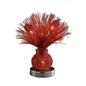 Diyas Home Lenore Aluminium (DH) Lenore Table Lamp 4 Light G4 Red/Polished Polished Chrome, NOT LED/CFL Compatible