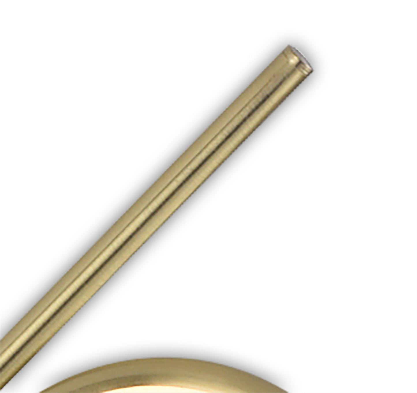 Mantra Olimpia Floor Lamp, 12W LED, 3000K, 900lm, IP20, Satin Gold, 3yrs Warranty