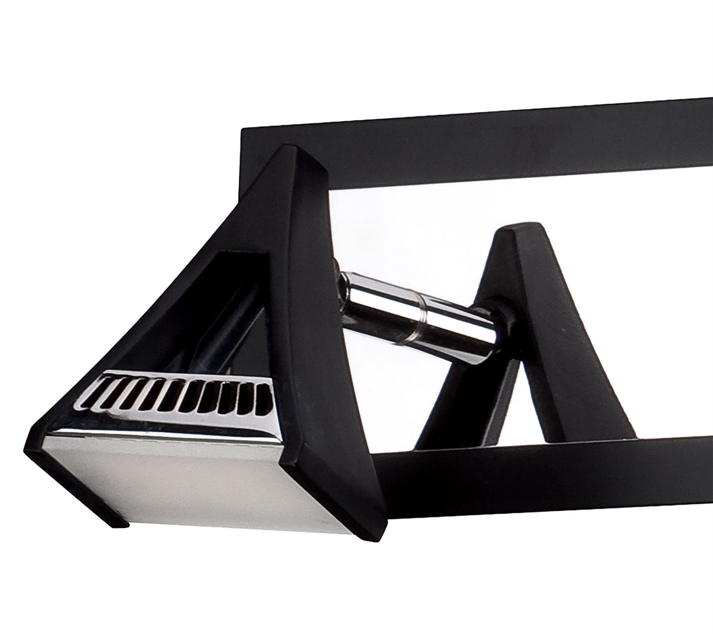 Mantra Fusion Filippo Linear Spot Light 4 Light LED 20W 3000K, 1750lm, Matt Black/Polished Chrome, 3yrs Warranty