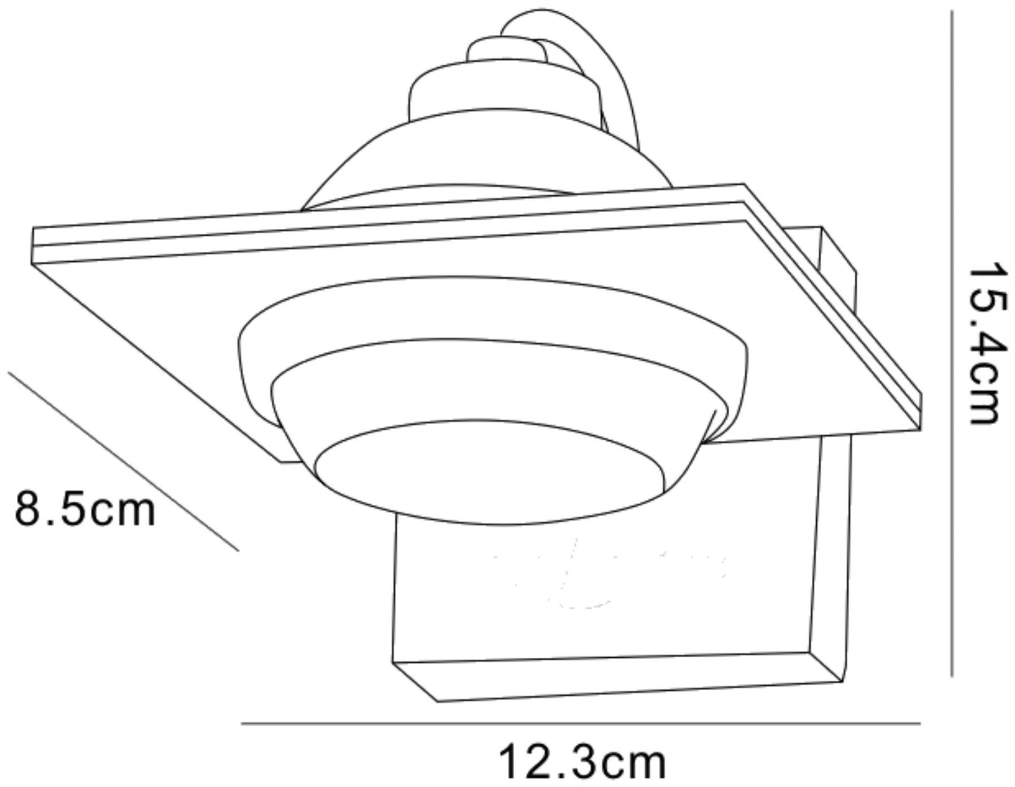 Mantra (0040 007) Ull Wall Light 1 Light G9 Silver Grey