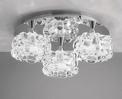 Mantra M3925 O2 Ceiling 3 Light G9 Small, Polished Chrome