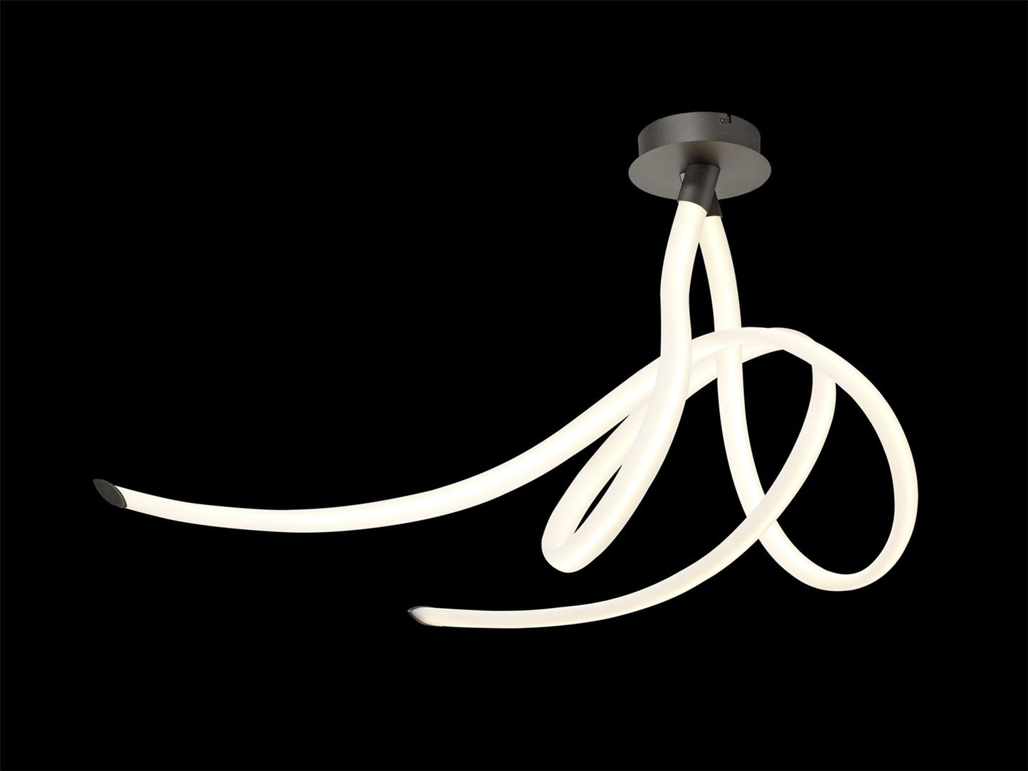 Mantra Armonia Semi Flush Large Ribbons, Dimmable, 60W LED, 3000K, 4500lm, Titanium/Frosted Acrylic, 3yrs Warranty Ceiling
