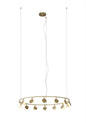 Mantra Shell 106cm 14 Light Pendant, Round, 60W LED, 3000K, 3180lm, Gold, 3yrs Warranty