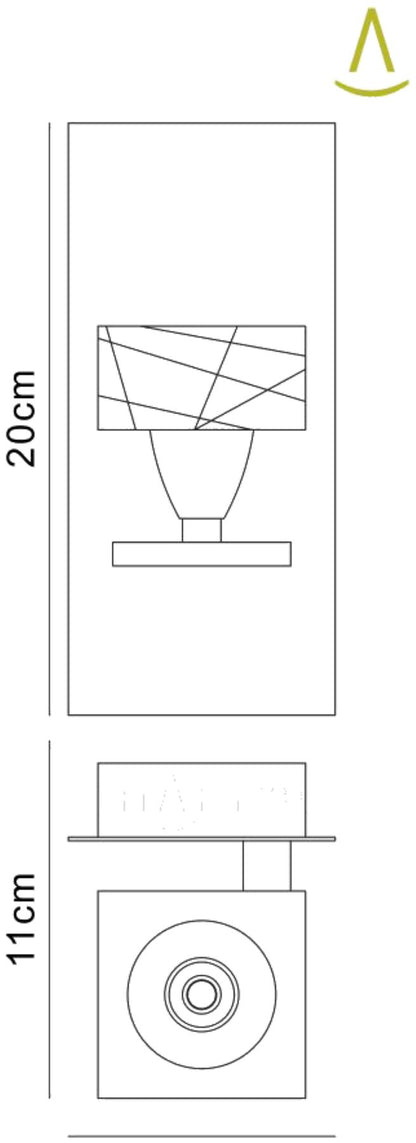 Mantra Zen SN Zen Wall Light Switched 1 Light G9, Satin Nickel