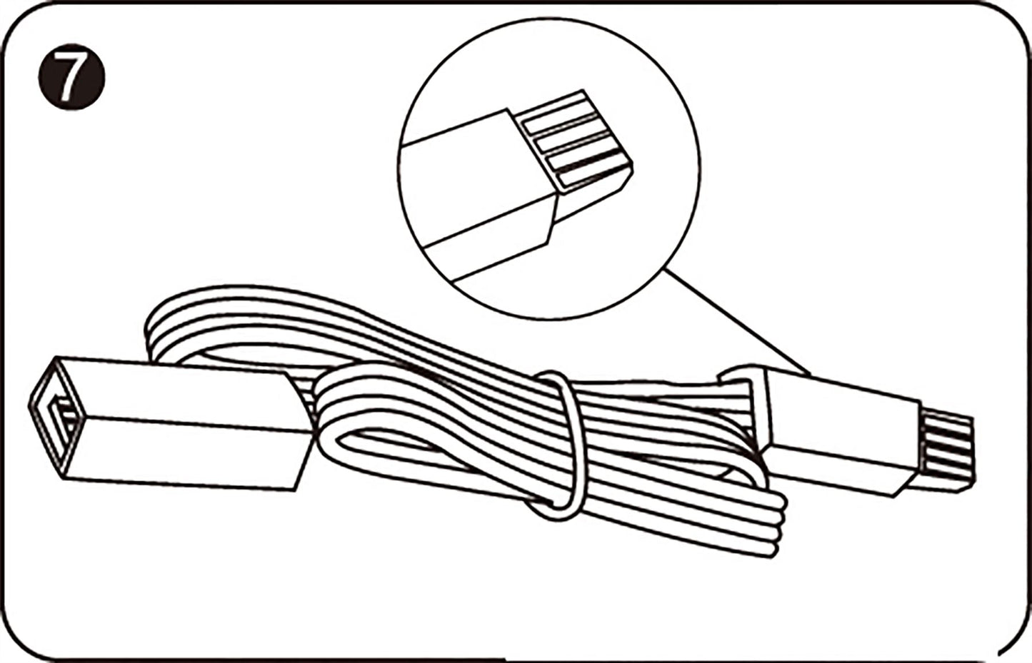 Techtouch Axis Connecting Cable Multi-Colour 30cm Strip