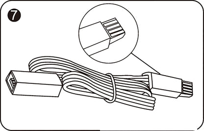 Techtouch Axis Connecting Cable Multi-Colour 30cm Strip