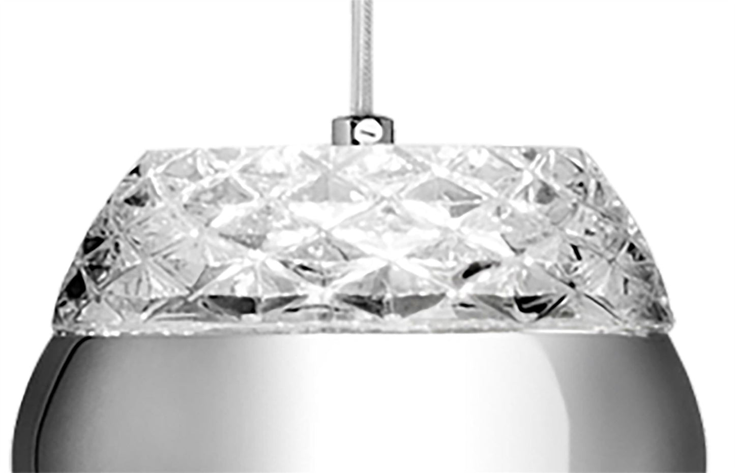 Mantra M5169 Khalifa Pendant 5 X 6W LED 3000K Line Polished Chrome/Glass, 5400lm,, 3yrs Warranty