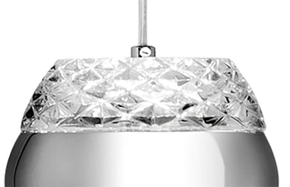 Mantra M5169 Khalifa Pendant 5 X 6W LED 3000K Line Polished Chrome/Glass, 5400lm,, 3yrs Warranty