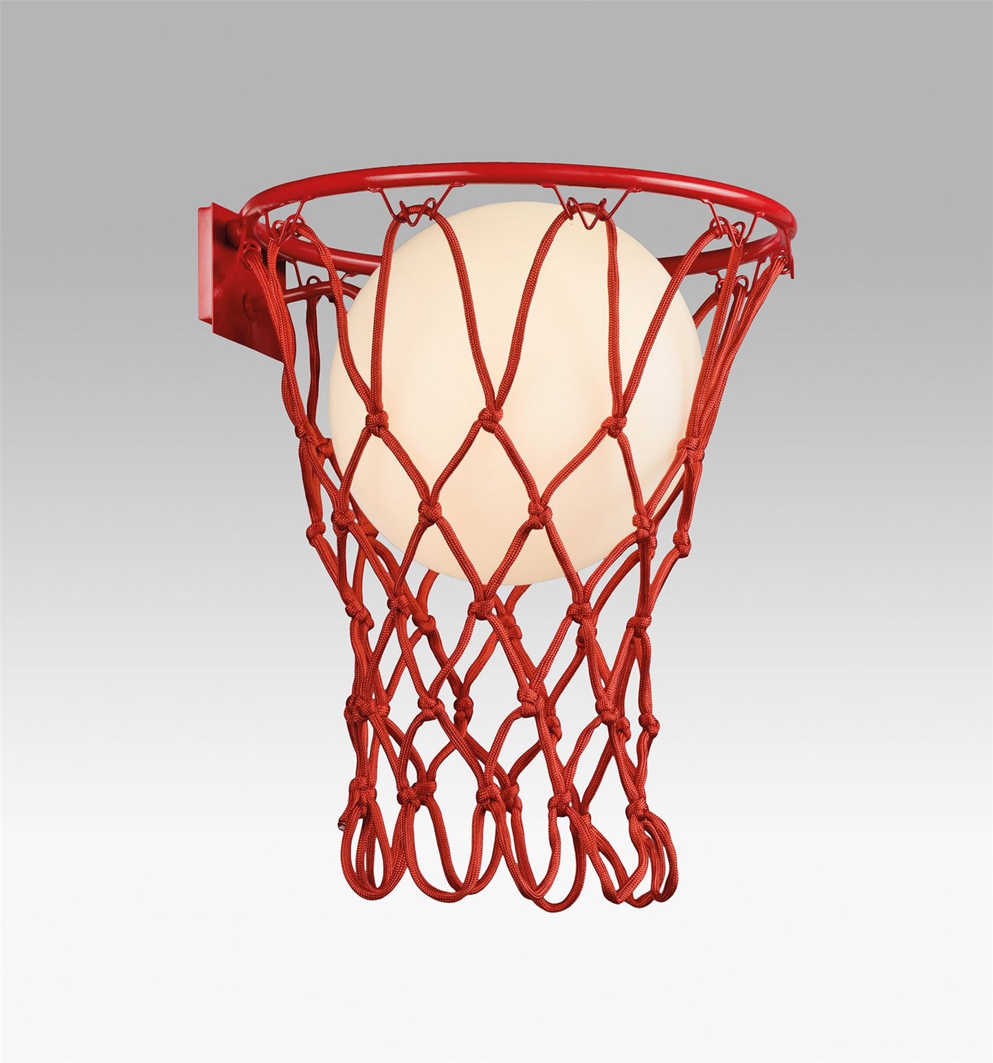 Mantra Basketball Wall Light, 1 x E27, Matt Red