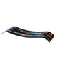 Diyas Home (DH) Orion Glass Art Platter Black/Multi-Colour Art