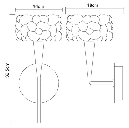 Mantra O2 Wall Light Switched 1 Light G9, Polished Chrome