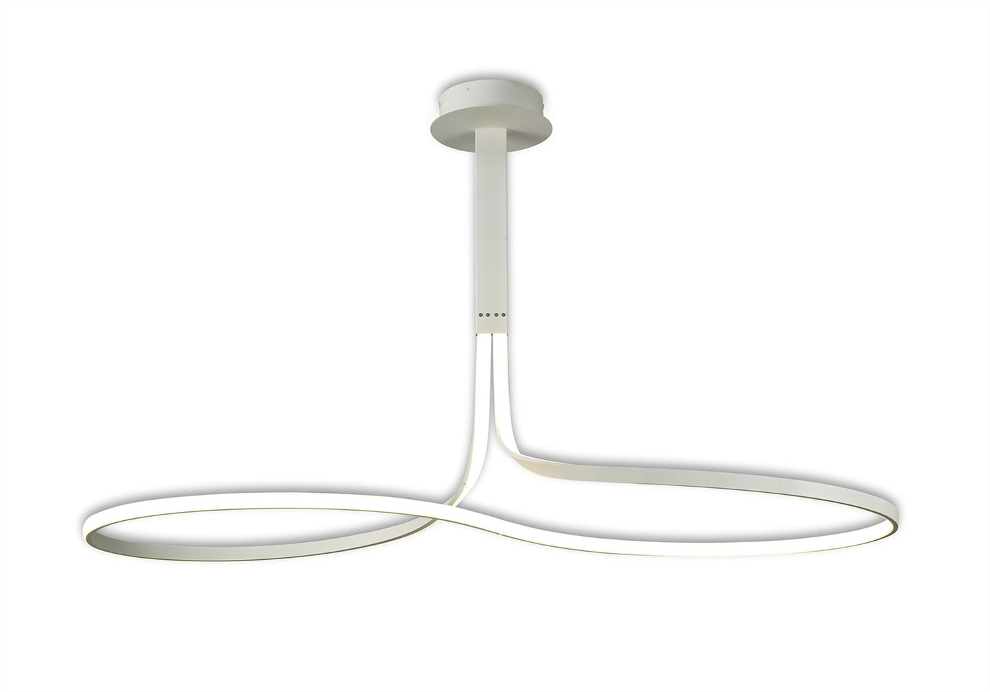 Mantra Nur XL Nur Blanco XL Rectangular Semi Flush 50W LED 4000K, 3900lm, Dimmable, White/Frosted Acrylic, 3yrs Warranty Ceiling
