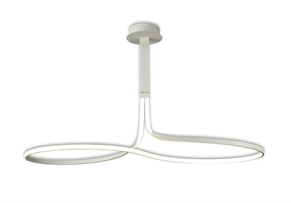 Mantra Nur XL Nur Blanco XL Rectangular Semi Flush 50W LED 4000K, 3900lm, Dimmable, White/Frosted Acrylic, 3yrs Warranty Ceiling