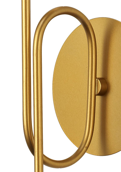 Mantra M6353 Jazz Wall Light, 1 x E27 (Max 20W), Gold Painting