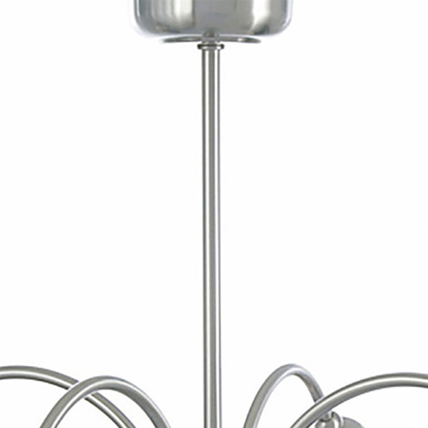 Diyas Rimini 51cm  4 Light G9 Satin Chrome/Opal Glass Ceiling Pendant Light Fitting
