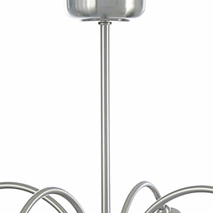 Diyas Rimini 51cm  4 Light G9 Satin Chrome/Opal Glass Ceiling Pendant Light Fitting