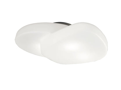 Mantra M1893 Ufo Ceiling 4 Light E27 Outdoor IP44, Matt White/Opal White