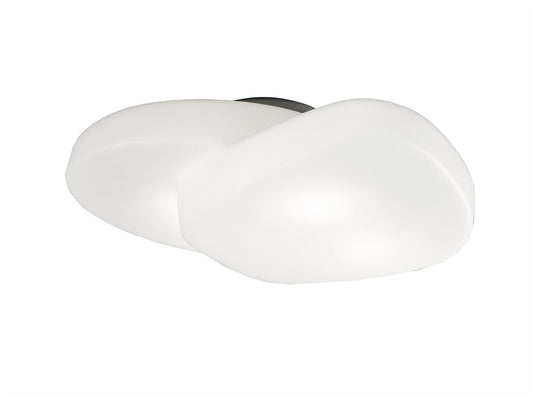 Mantra M1893 Ufo Ceiling 4 Light E27 Outdoor IP44, Matt White/Opal White