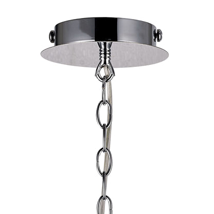 Diyas Eden 55cm  4 Light G9 Polished Chrome/Crystal Ceiling Pendant Light Fitting