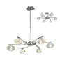 Mantra M0412 Alfa Telescopic Semi Flush Convertible 6 Light G9, Polished Chrome