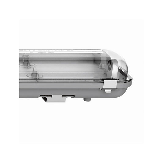 Techtouch Linesta 1.2m, Double Tube, IP65, Surface Mounted Fitting, Max 24W LED Tube (NOT SUPPLIED), 5yrs Warranty External