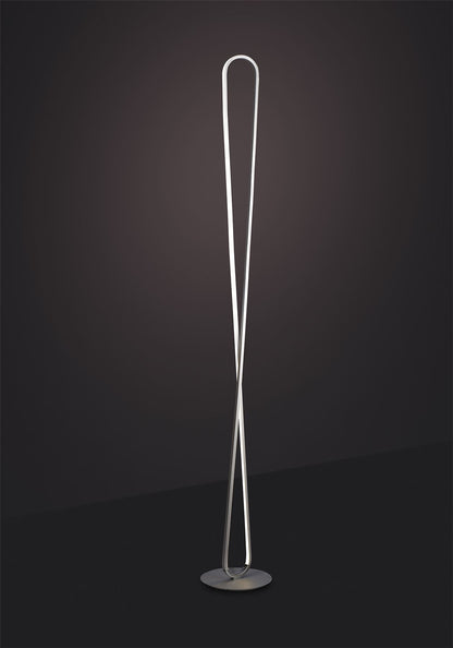 Mantra M5987 Bucle Floor Lamp 50W LED 3000K, 4300lm, Dimmable, White/Frosted Acrylic, 3yrs Warranty